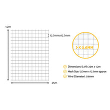 i.Pet Poultry Chicken Fence Pet Netting Wire Mesh Roll Duck Goose Coop 25Mx1.2M - view 2