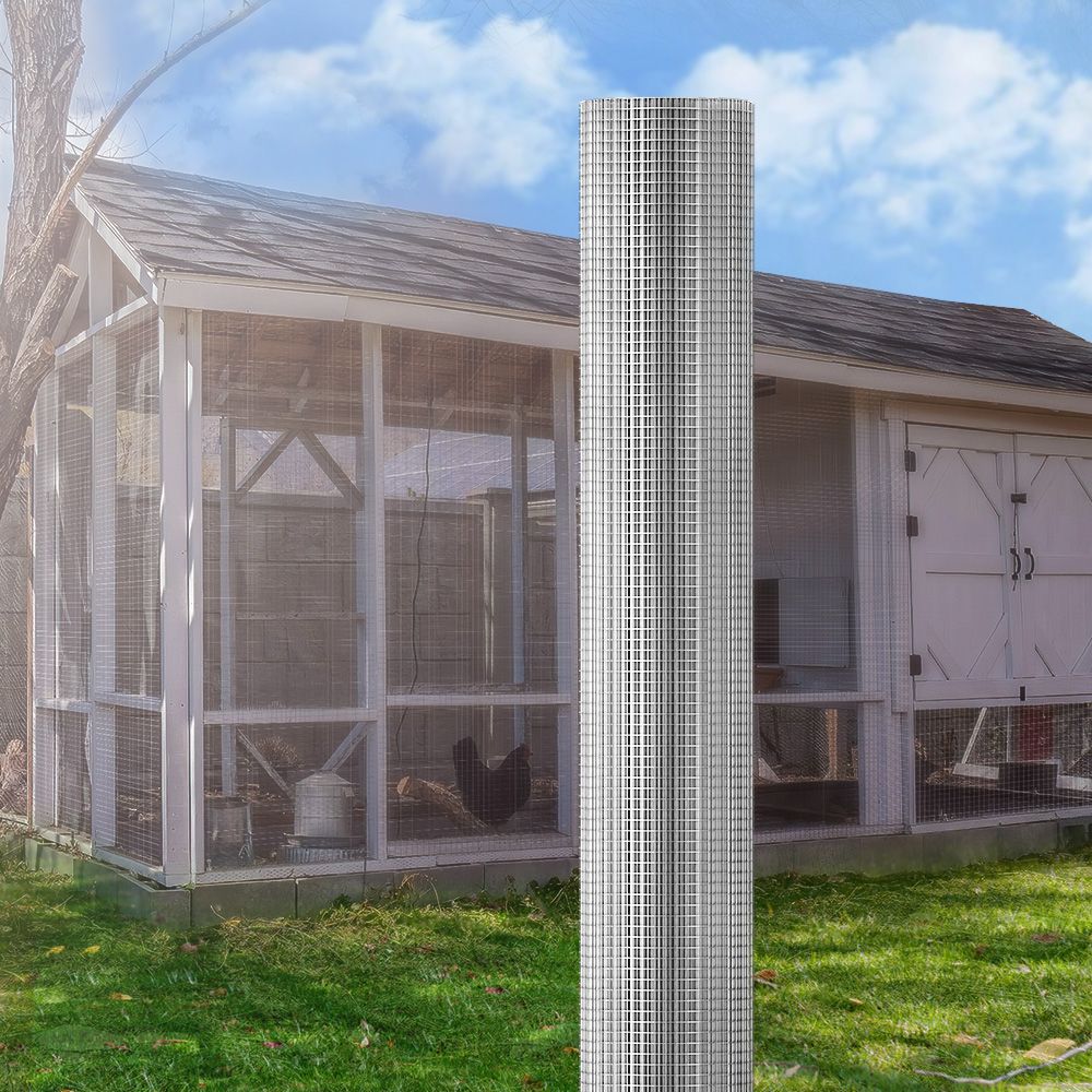 i.Pet Poultry Chicken Fence Pet Netting Wire Mesh Roll Duck Goose Coop 25Mx1.2M - view 7