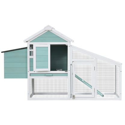 i.Pet Chicken Coop Rabbit Hutch 150cm x 60cm x 93cm Large Chicken Coop House Run Cage Wooden - view 3
