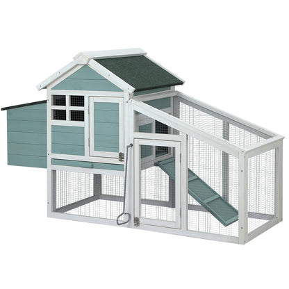 i.Pet Chicken Coop Rabbit Hutch 150cm x 60cm x 93cm Large Chicken Coop House Run Cage Wooden - view 7