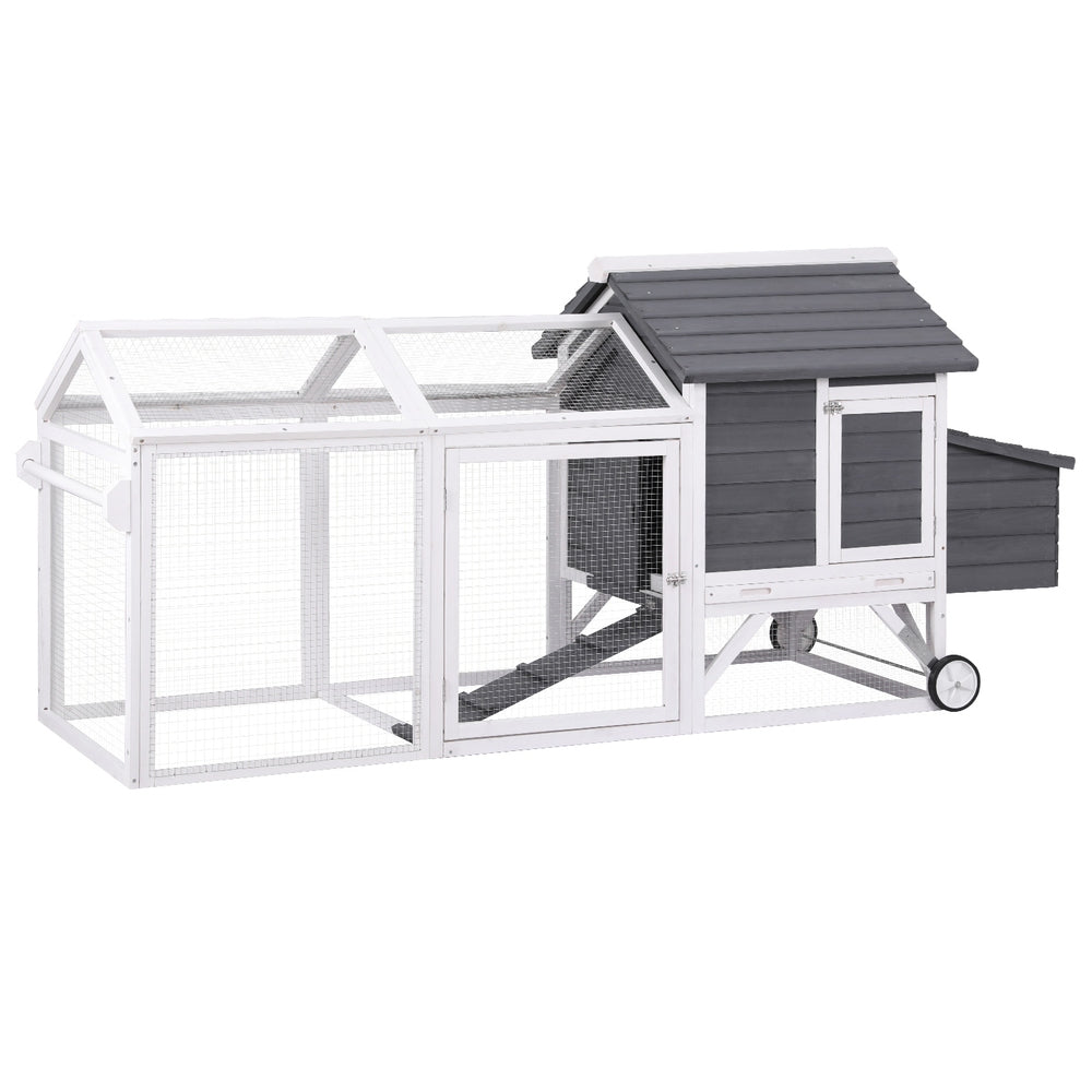 i.Pet Chicken Coop Rabbit Hutch Extra Large Wooden Run Bunny Cage House Outdoor - view 7