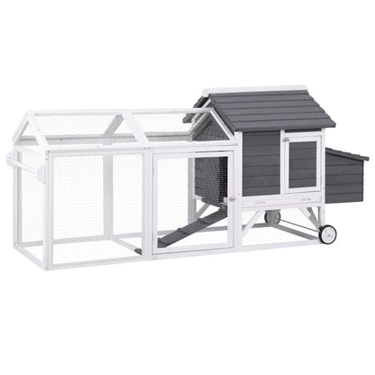 i.Pet Chicken Coop Rabbit Hutch Extra Large Wooden Run Bunny Cage House Outdoor - view 7