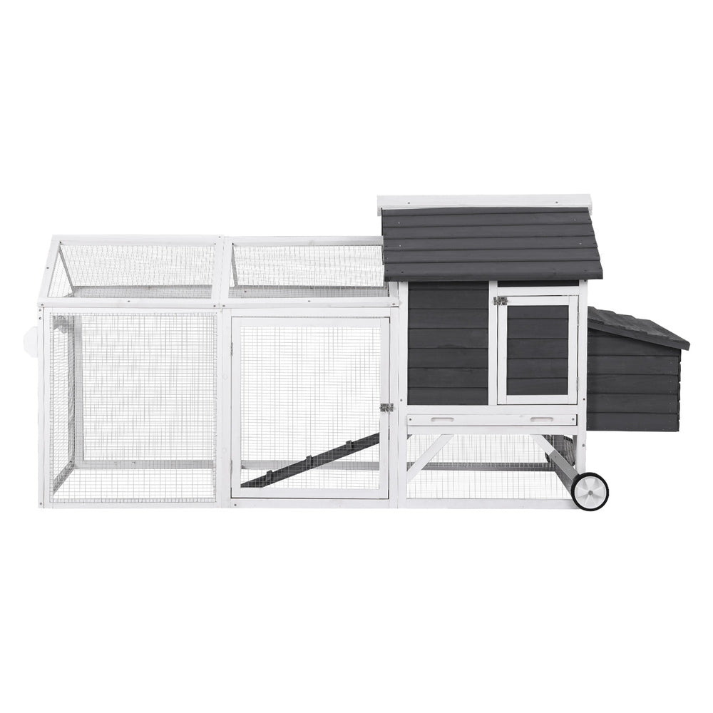 i.Pet Chicken Coop Rabbit Hutch Extra Large Wooden Run Bunny Cage House Outdoor - view 3