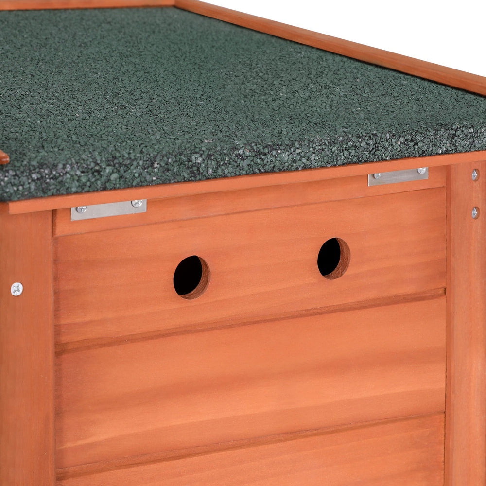 i.Pet Outdoor Cat House Rabbit Hutch Wooden Shelter Indoor Cat House Outdoor Condo Small Enclosure - view 6