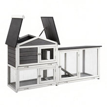 i.Pet Chicken Coop Rabbit Hutch Extra Large Wooden Run Cage House With Run Cage
