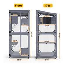 i.Pet Cat House Wooden 180cm Rabbit Hutch Pet Condo Small Dog Enclosure Cage - view 2