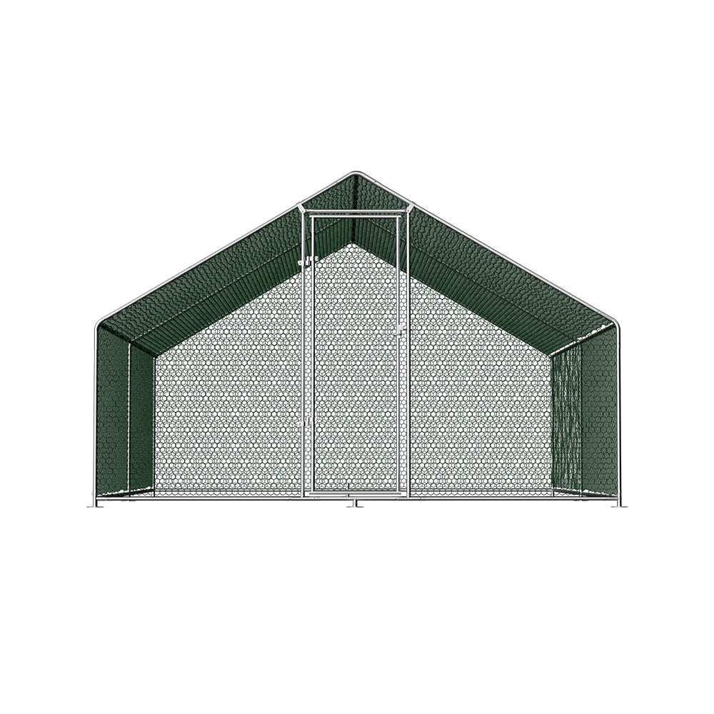 i.Pet Chicken Coop Cage 3x4x2m Galvanised Steel - view 2