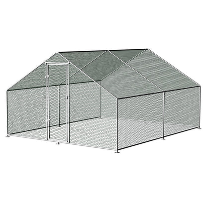 i.Pet Chicken Coop Cage 3x4x2m Galvanised Steel - view 6