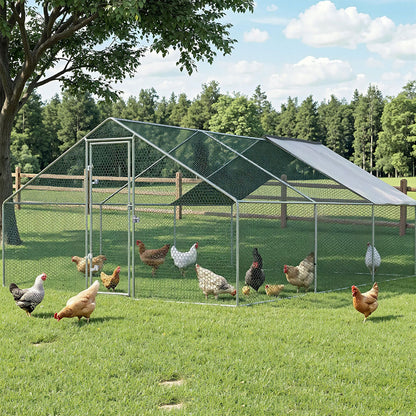 i.Pet Chicken Coop Cage 3x6x2m Galvanised Steel - view 6