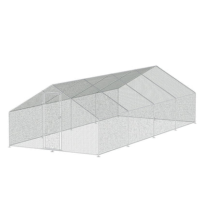 i.Pet Chicken Coop Cage 3x8x2m Galvanised Steel - view 6