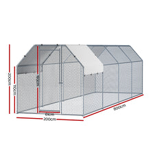 i.Pet Chicken Coop Cage Run Rabbit Hutch Large Walk In Hen House Cover 2mx8mx2m - view 2