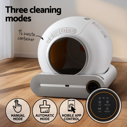 i.Pet Automatic Cat Litter Box Self-Cleaning Large Smart Cat Litter Box Toilet App Control 9L - view 4