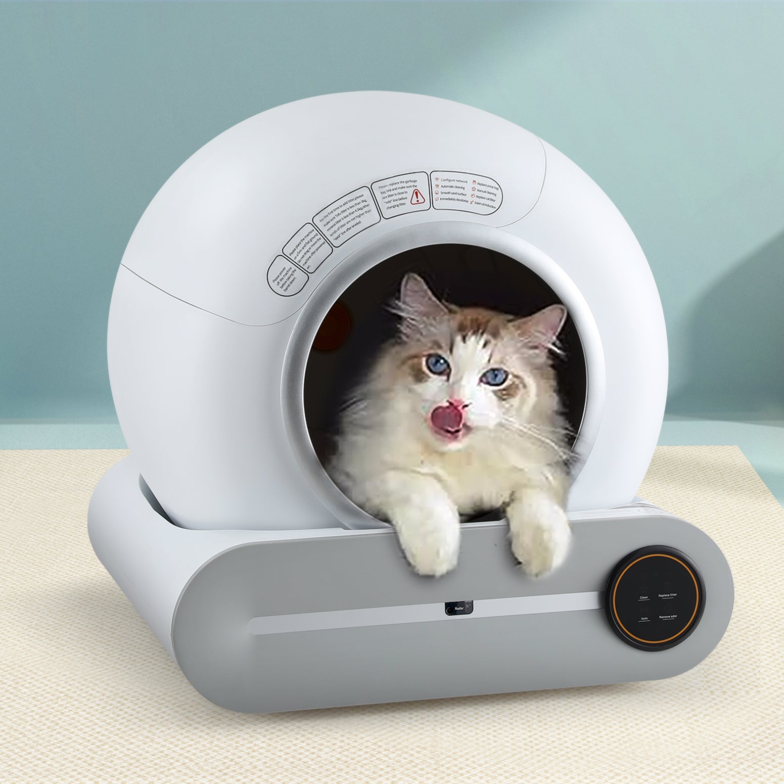 i.Pet Automatic Cat Litter Box Self-Cleaning Large Smart Cat Litter Box Toilet App Control 9L - view 7