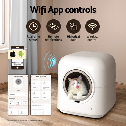 i.Pet Automatic Cat Litter Box Smart Self-Cleaning Large Cat Litter Box Kitty Toilet App Control - view 5