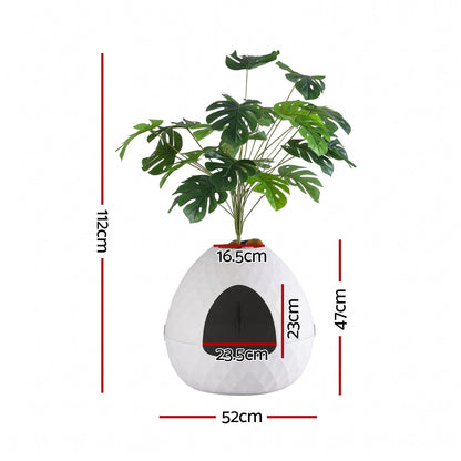 i.Pet Cat Litter Box Hidden Litter Tray Enclosure Planter Furniture House White - view 3