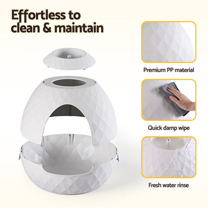 i.Pet Cat Litter Box Hidden Litter Tray Enclosure Planter Furniture House White - view 6