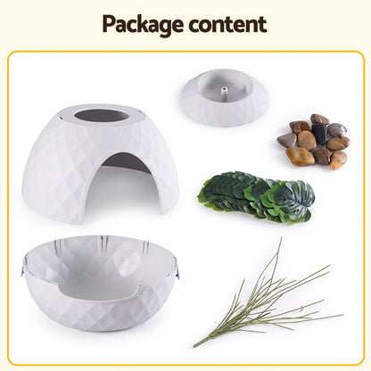 i.Pet Cat Litter Box Hidden Litter Tray Enclosure Planter Furniture House White - view 8