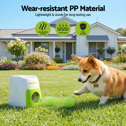 i.Pet 2-in-1 Dog Ball Launcher & Treat Dispenser with 2 Balls Green - view 4