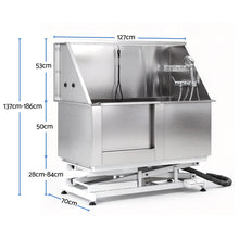 i.Pet Electric Pet Bath Tub Dog Grooming Stainless Steel Wash Station 127cm - view 2