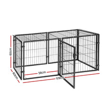i.Pet Large Dog Crate Cage Playpen 129cm Puppy Pen Pet Enclosure Black - view 2