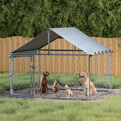 i.Pet Dog Kennel Large House XL Pet Run Cage Puppy Outdoor Enclosure With Roof - view 5