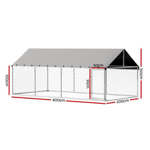 i.Pet Dog Kennel Large House XL Pet Run Cage Puppy Outdoor Enclosure 2Mx4M - view 2