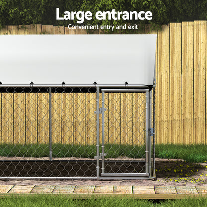 i.Pet Dog Kennel Large House XL Pet Run Cage Puppy Outdoor Enclosure 2Mx4M - view 4