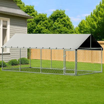 i.Pet Dog Kennel Large House XL Pet Run Cage Puppy Outdoor Enclosure 2Mx4M - view 7
