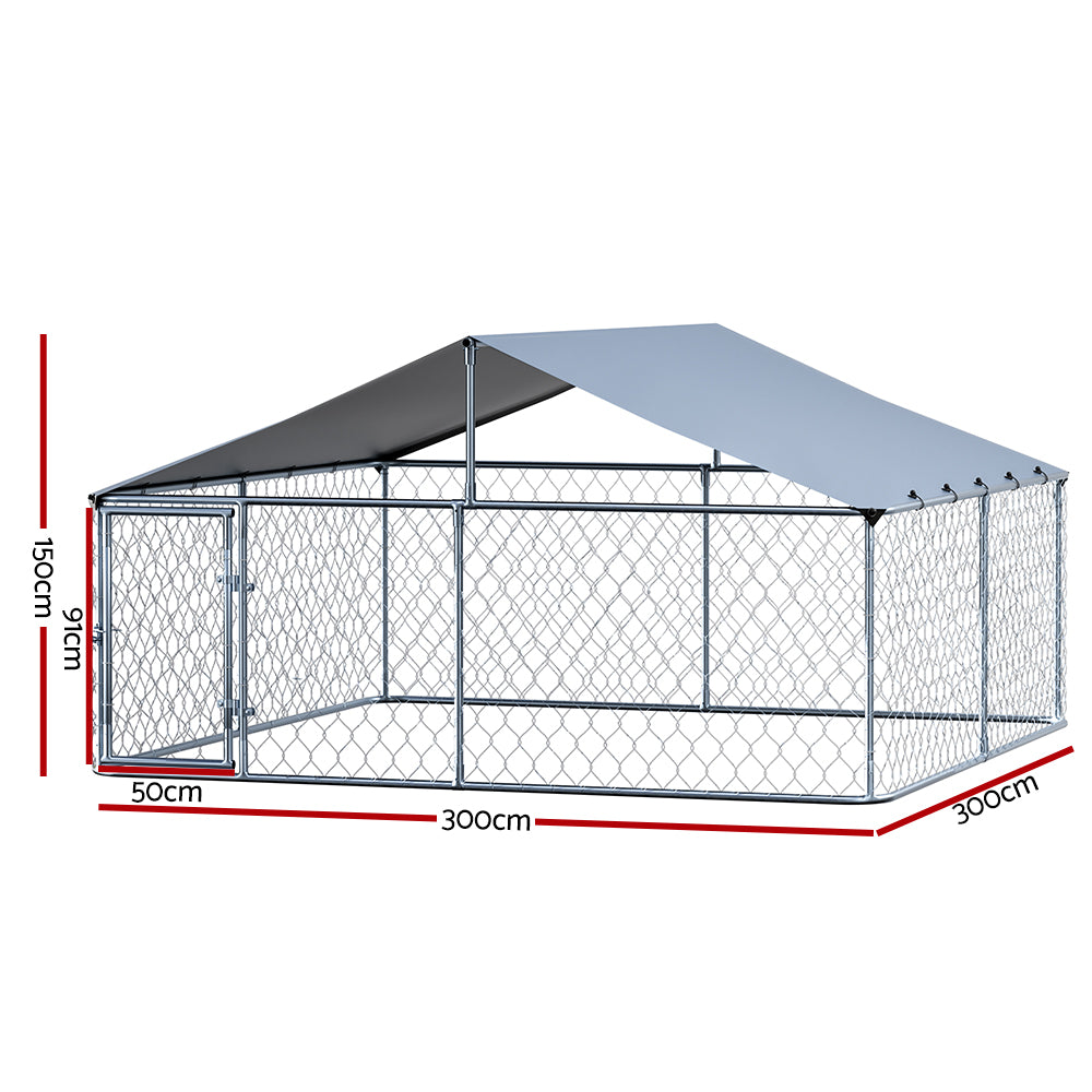 i.Pet Dog Kennel Large House XXL Pet Run Cage Puppy Outdoor Enclosure With Roof - view 2