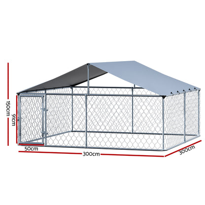 i.Pet Dog Kennel Large House XXL Pet Run Cage Puppy Outdoor Enclosure With Roof - view 2