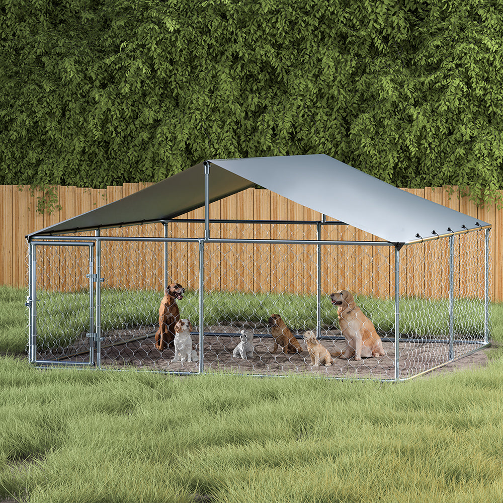 i.Pet Dog Kennel Large House XXL Pet Run Cage Puppy Outdoor Enclosure With Roof - view 5