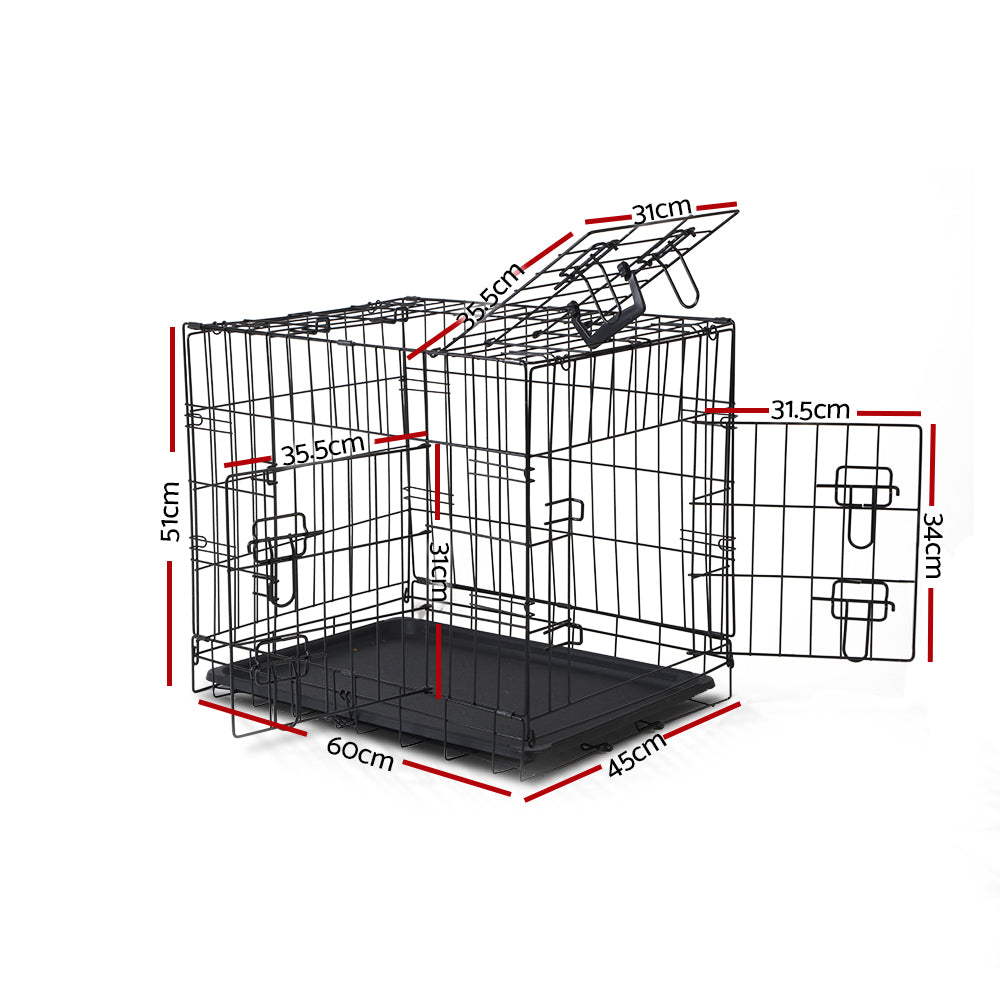 i.Pet 24" Dog Cage Crate Kennel 3 Doors - view 2