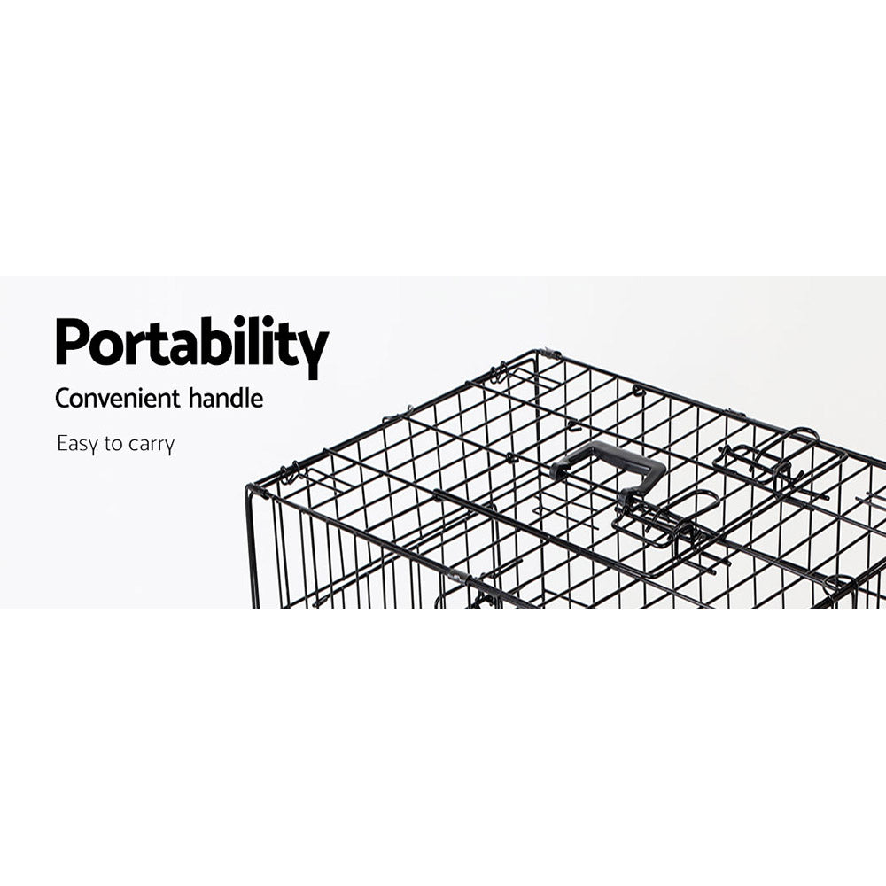 i.Pet 24" Dog Cage Crate Kennel 3 Doors - view 4