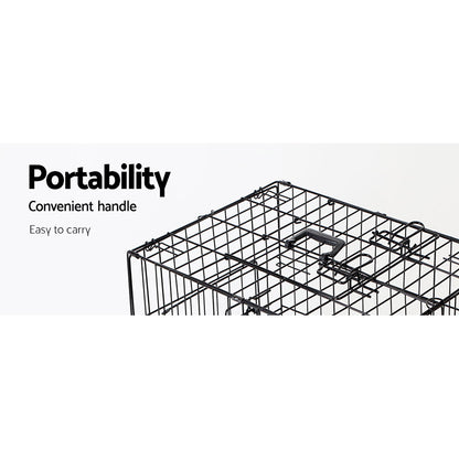 i.Pet 24" Dog Cage Crate Kennel 3 Doors - view 4
