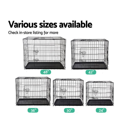 i.Pet 24" Dog Cage Crate Kennel 3 Doors - view 6