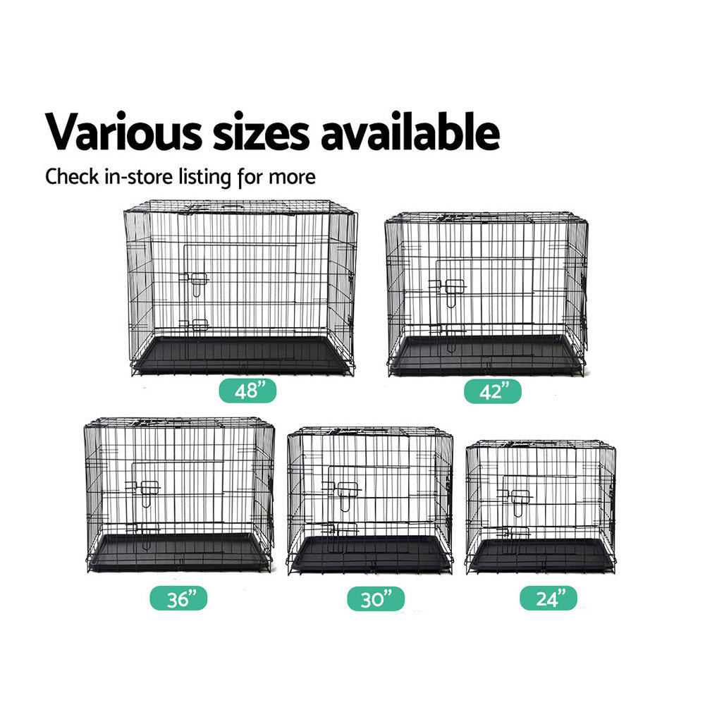 i.Pet 42" Dog Cage Crate Large Kennel 3 Doors - view 6