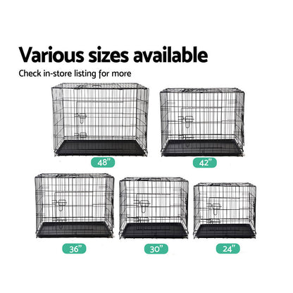 i.Pet 42" Dog Cage Crate Large Kennel 3 Doors - view 6