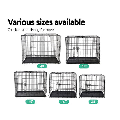 i.Pet 48" Dog Cage Crate Large Kennel 3 Doors - view 6
