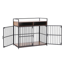 i.Pet 2-in-1 Wooden Dog Crate 104cm Pet Cage Furniture End Table Storage Black - view 2