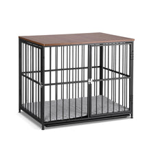 i.Pet Large Dog Crate Furniture 93cm Dog Cage Puppy Pet Wooden Black - view 2
