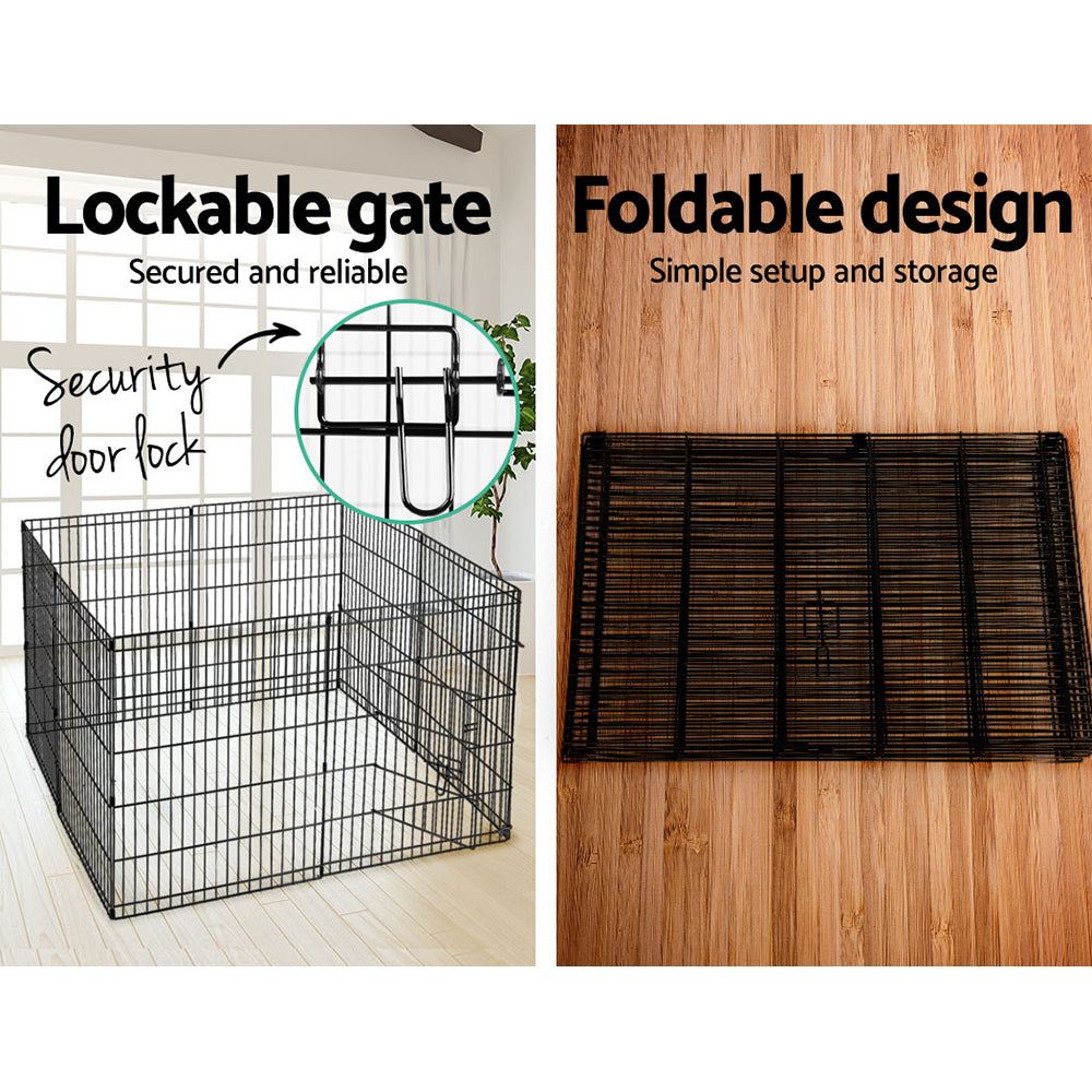 i.Pet 30" 8 Panel Dog Playpen Pet Fence Exercise Cage Enclosure Play Pen - view 5