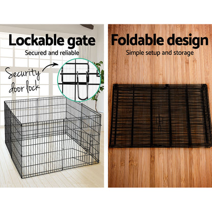 i.Pet 30" 8 Panel Dog Playpen Pet Fence Exercise Cage Enclosure Play Pen - view 5