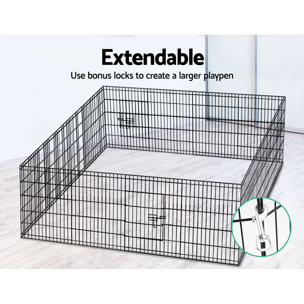 i.Pet 30" 8 Panel Dog Playpen Pet Fence Exercise Cage Enclosure Play Pen - view 6