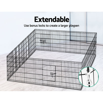i.Pet 30" 8 Panel Dog Playpen Pet Fence Exercise Cage Enclosure Play Pen - view 6