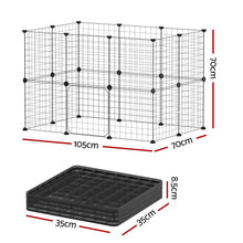 i.Pet Pet Dog Playpen Enclosure Cage 20 Panel Puppy Fence Play Pen Foldable Metal - view 2