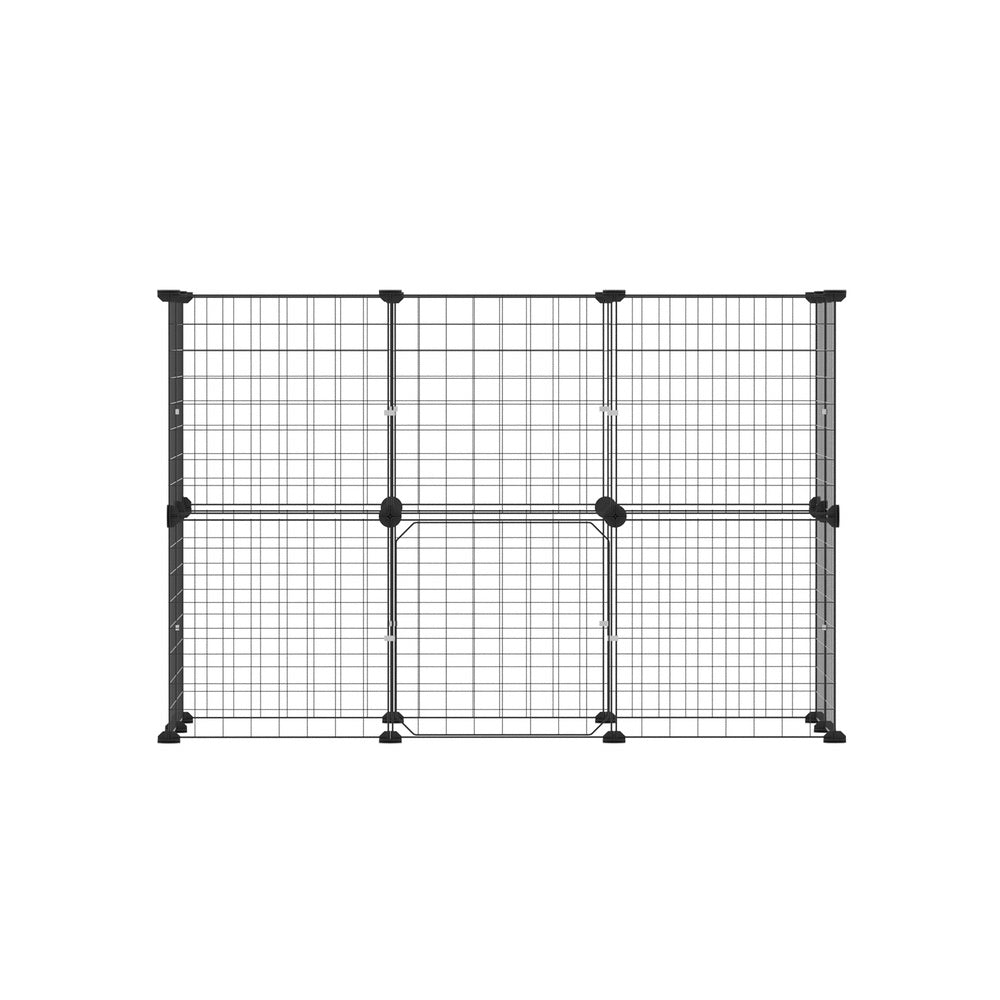 i.Pet Pet Dog Playpen Enclosure Cage 20 Panel Puppy Fence Play Pen Foldable Metal - view 3