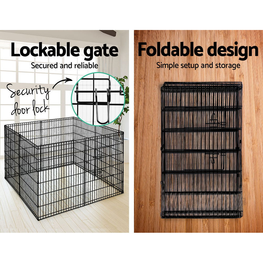 i.Pet 36" 8 Panel Dog Playpen Pet Fence Exercise Cage Enclosure Play Pen - view 5