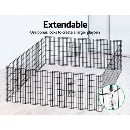 i.Pet 36" 8 Panel Dog Playpen Pet Fence Exercise Cage Enclosure Play Pen - view 6
