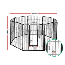 i.Pet 40" 8 Panel Dog Playpen Pet Exercise Cage Enclosure Fence Play Pen - view 2