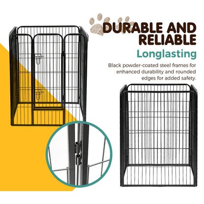 i.Pet 40" 8 Panel Dog Playpen Pet Exercise Cage Enclosure Fence Play Pen - view 5